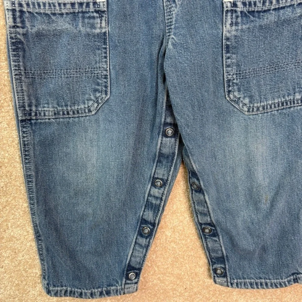 VINTAGE OshKosh B'Gosh Vestbak Overalls Kid's 4T Blue Denim Bibs Toddler Boys